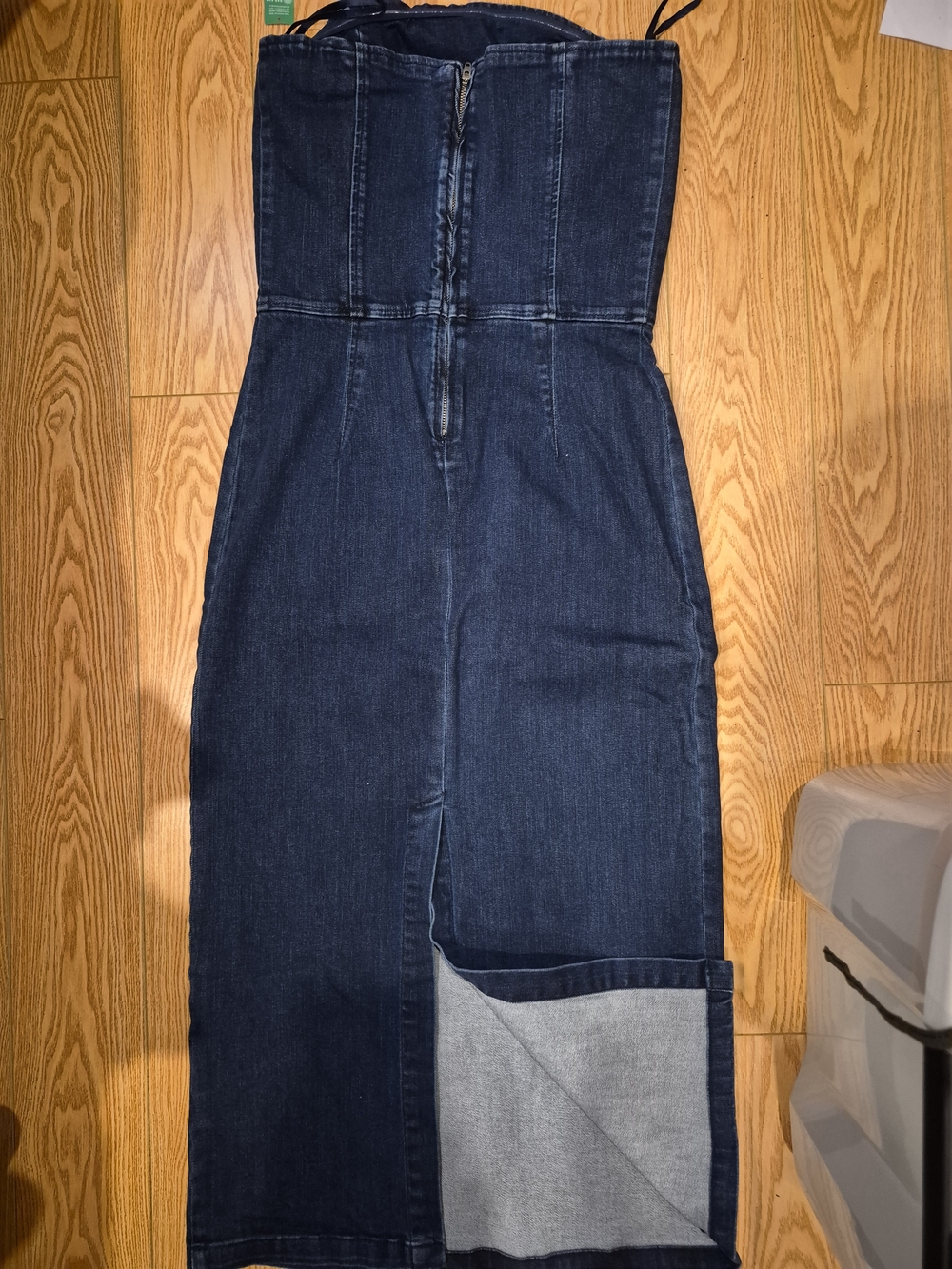 GAP Strapless Dark Blue Denim Dress - Picture 2 of 5